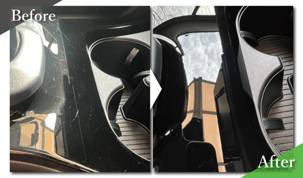 ピアノブラック　傷/ビフォーアフター